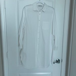Zara oversized button down shirt